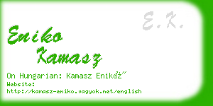 eniko kamasz business card